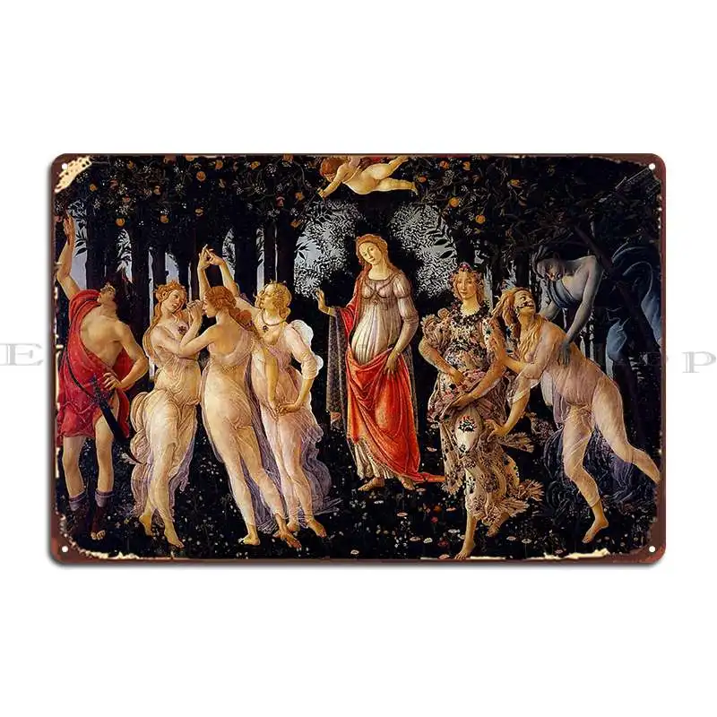 Primavera Botticelli Thesoulofart металлический знак Железный Настенный декор паб настенный