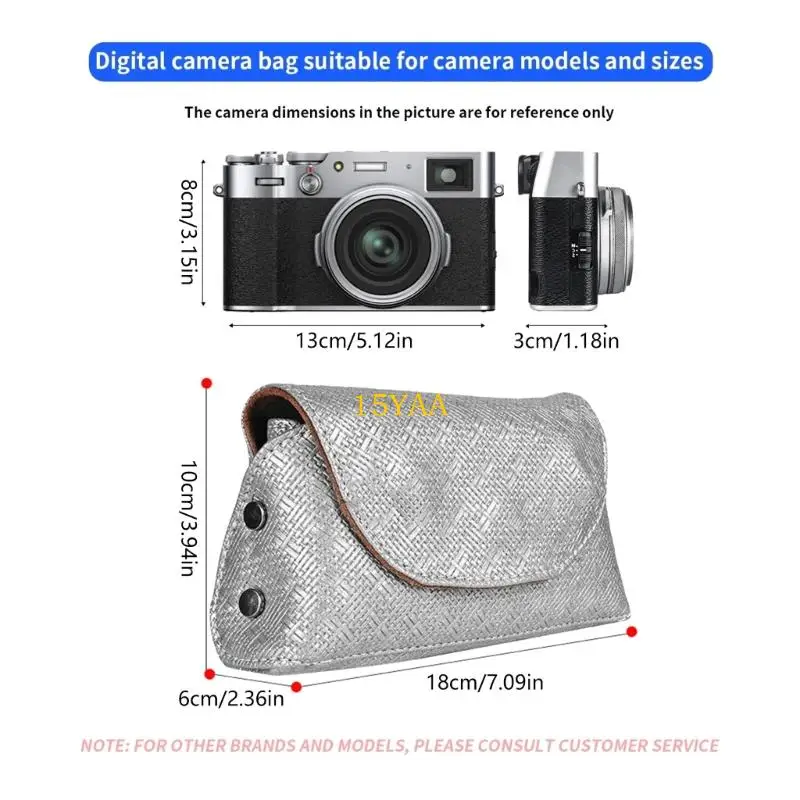 15YA PU Camera с регулируемым ремнем просторное хранилище для X100VI X100V XHALF (art.: 3920d1d22d693) - 3920d1d22d693
