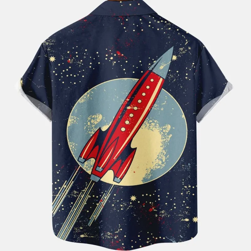 

Summer Cartoon 3D Vintage Hawaiian Dazn Men Oversized Shirt Clothing Cute Blouses Fashion 2023 Short Sleeve Top Error Robe