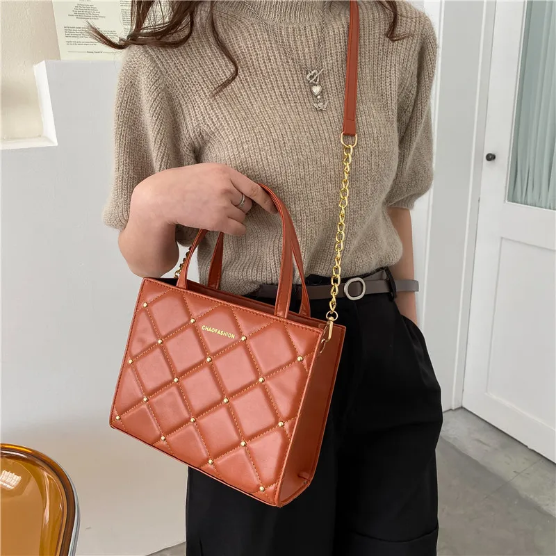 

Large Capacity Bag Female 2022 Popular New Fashion Cross-body Bag Ringed Single Shoulder Bag