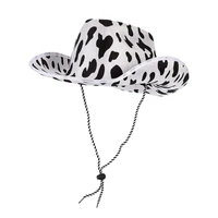 hot cowboy hat cow print cowboy hat performance hat party celebration hat for cosplay costume christmas party white black