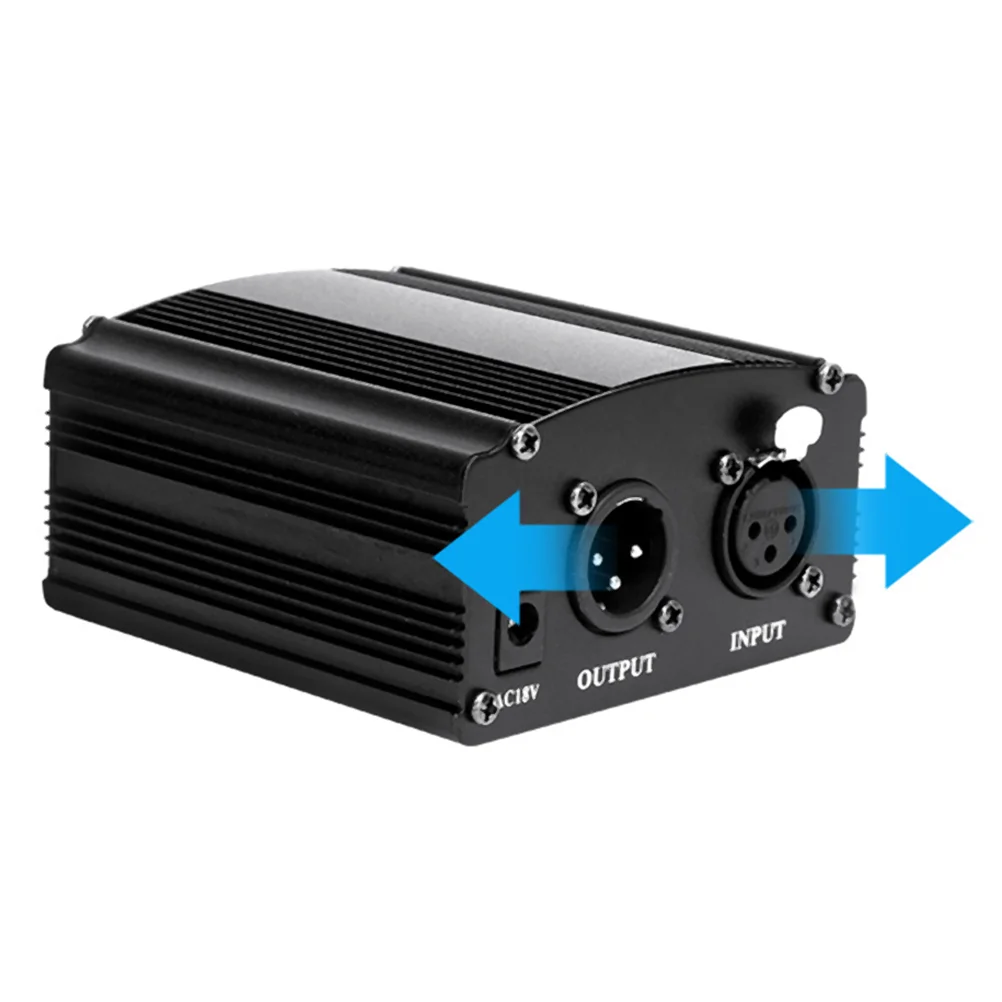 1Pc Adapter Power Adapter Power Supply For Microphone Power Supply Adapter for Micro Micropphone Adapter