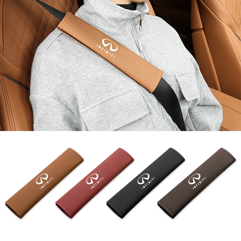 Кожаные Наплечные накладки для ремня безопасности Infiniti Q70L QX50 Q50 QX30 QX60 QX80 Q60 Q30 QX70 Q70