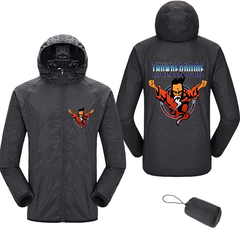 

Waterproof jacket Thunderdome print jacket Quick Dry Skin Windbreaker Sun Protection jacket