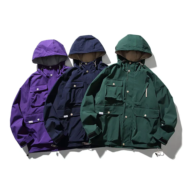 Куртка-карго Мужская/женская с капюшоном модная уличная ветровка свободного