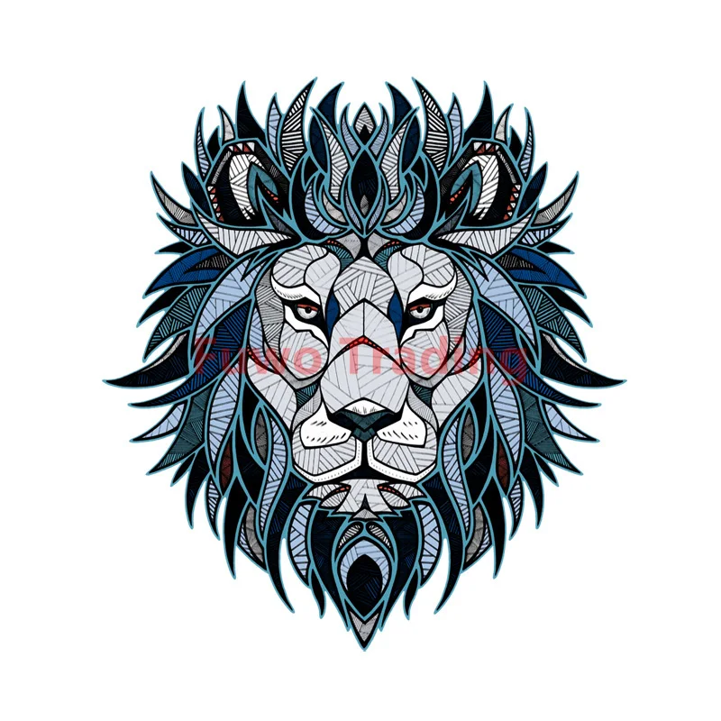 

Fuwo Trading Car Sticker Personality Creative Lion Head Pattern Decal PVC Motorcycle Car Sticker Sticker Best Selling Boutique