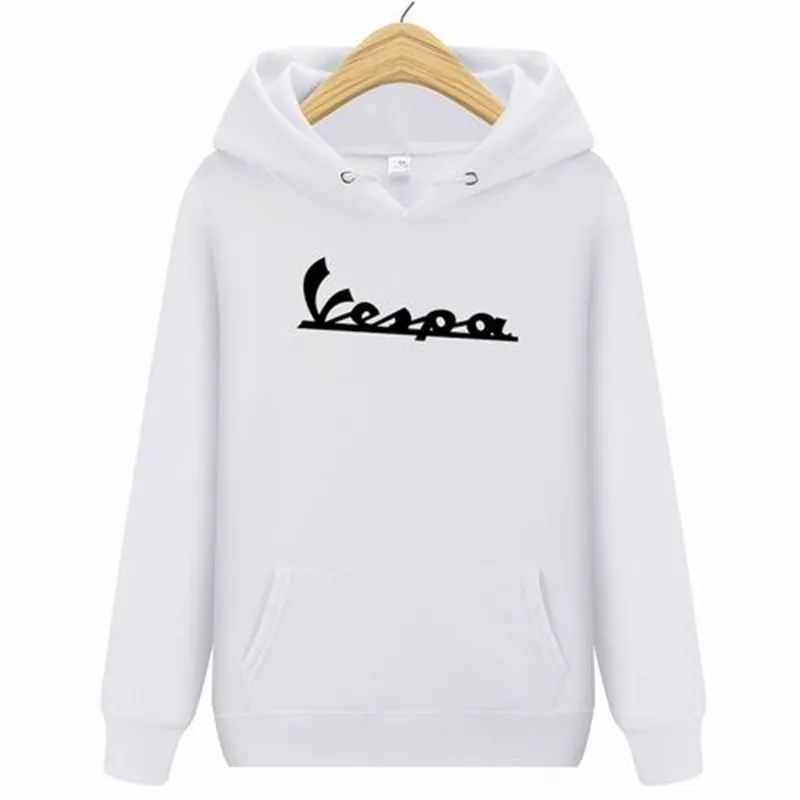 

2022 new classical film Men hoodie Winter Vespa retro motorcycle logo long-sleeved hooded Women sweatshirt casual pullover
