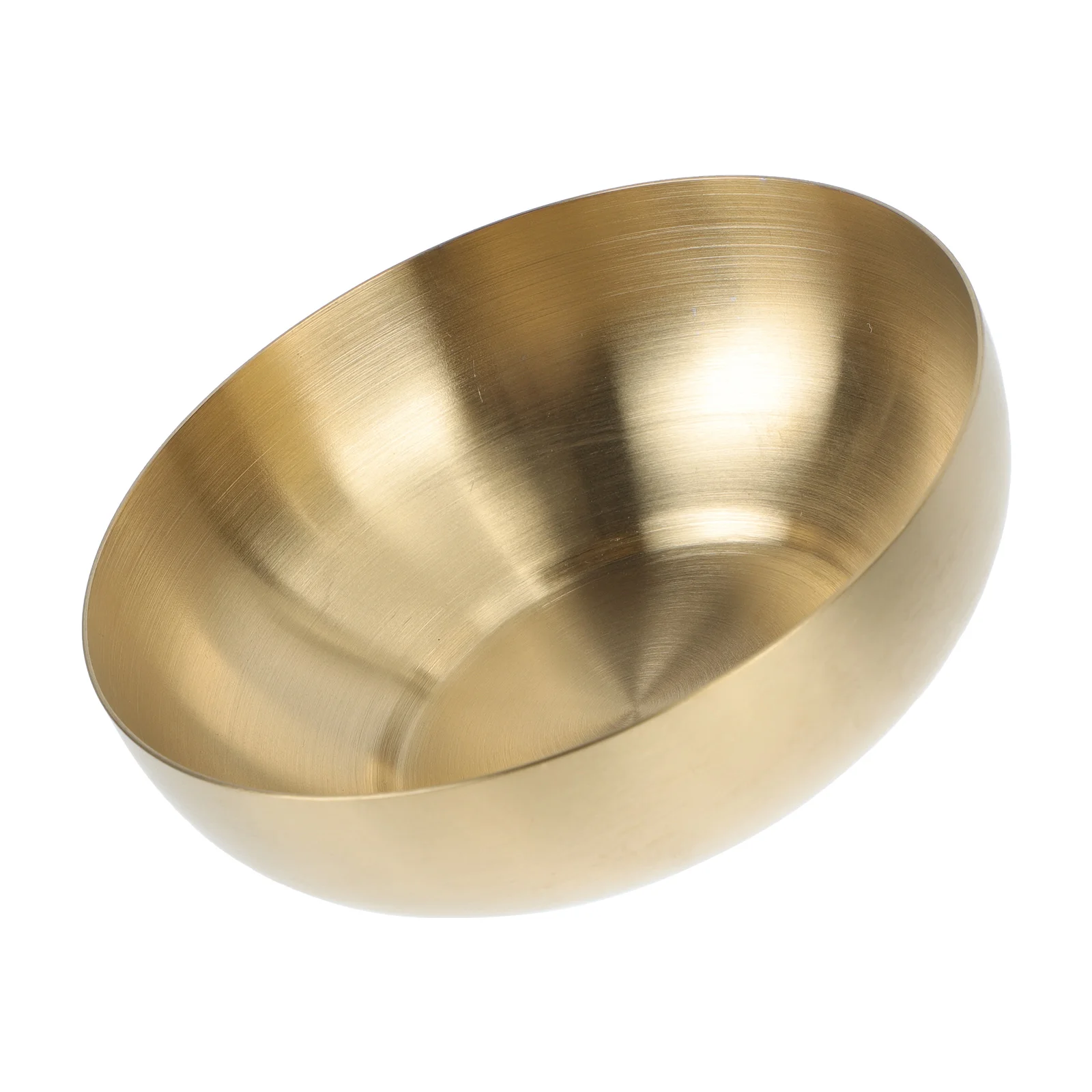 

Bowl Metal Bowls Steel Stainless Salad Soup Serving Noodle Rice Ramen Mixing Cereal Kids Kitchen Round Offering Cooking Dinner