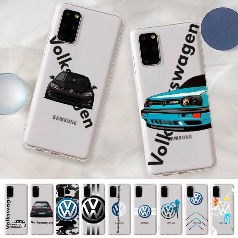 

Hot Car v-volkswagen Logo Phone Case for Samsung S20 S10 lite S21 plus for Redmi Note8 9pro for Huawei P20 Clear Case