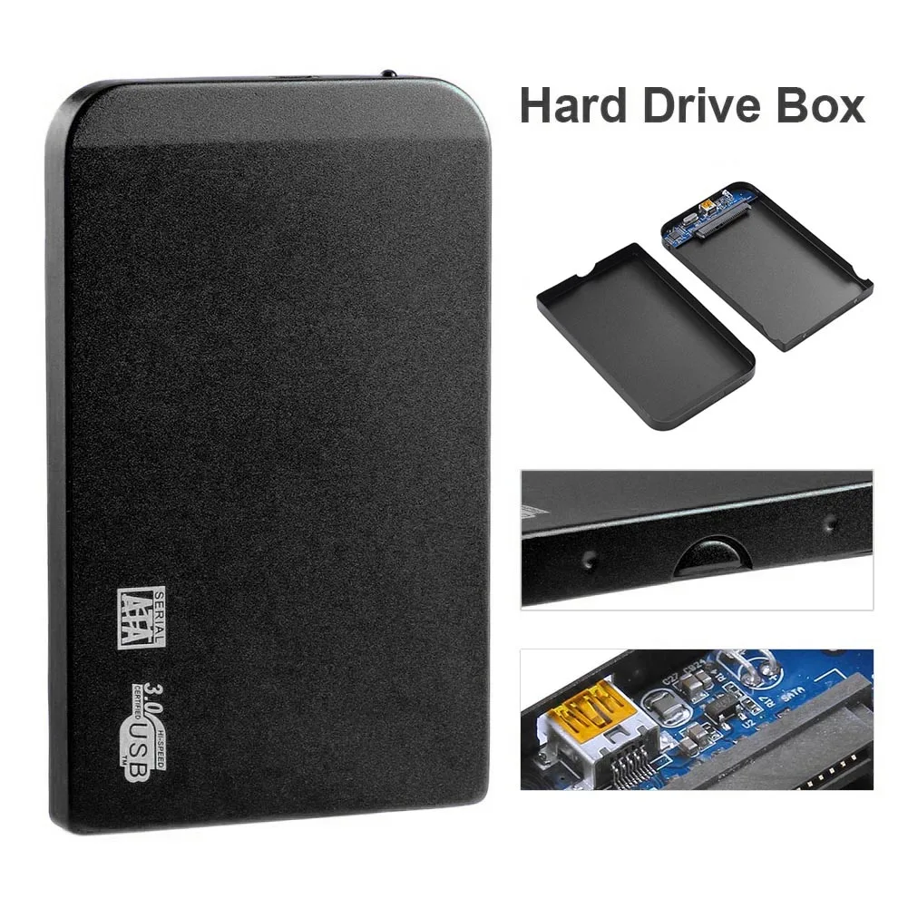 Ультратонкий корпус для жесткого диска 2 5 дюйма USB3.0 SATA SSD HDD чехол алюминиевый