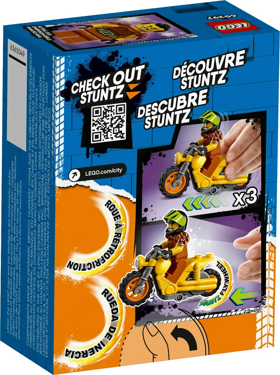 Конструктор LEGO City Stunt Bike 60297 (12 предметов)
