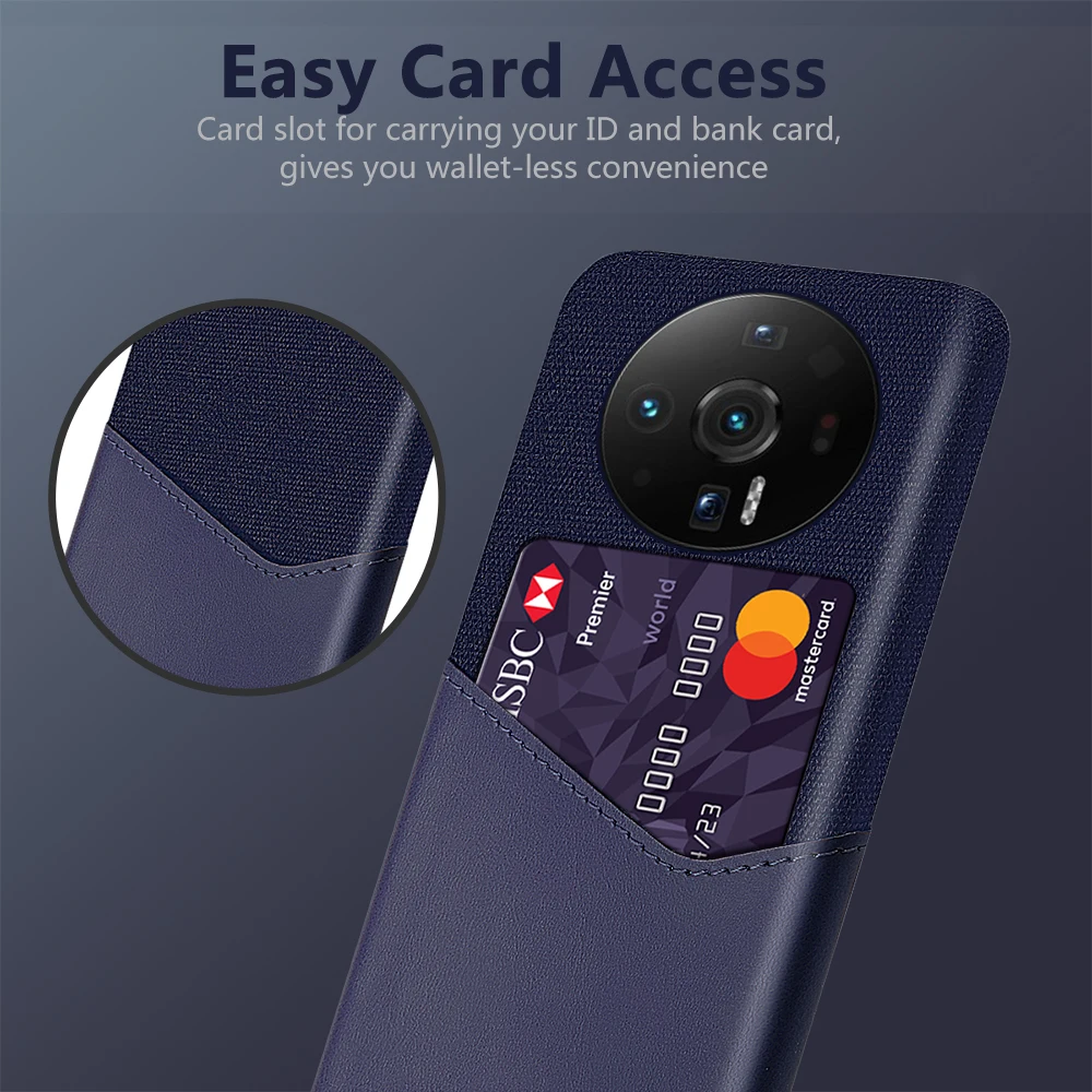 

Fabric Case For Xiaomi 12S Ultra Case Credit Card Soft Cloth Fabric For Xiaomi 12S Ultra Case For Xiaomi 12S Ultra 12X 12 Pro