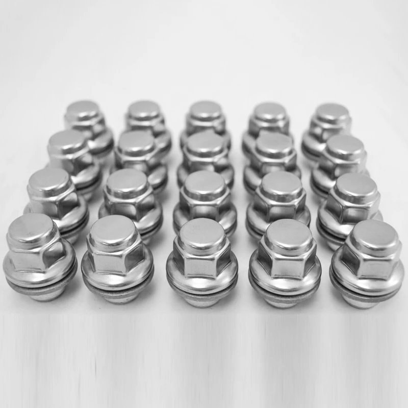 

Set of 24 Short Nuts Lugs for Toyota Lexus Scion Chrome Wheel Nut (LUG) 90084-94001