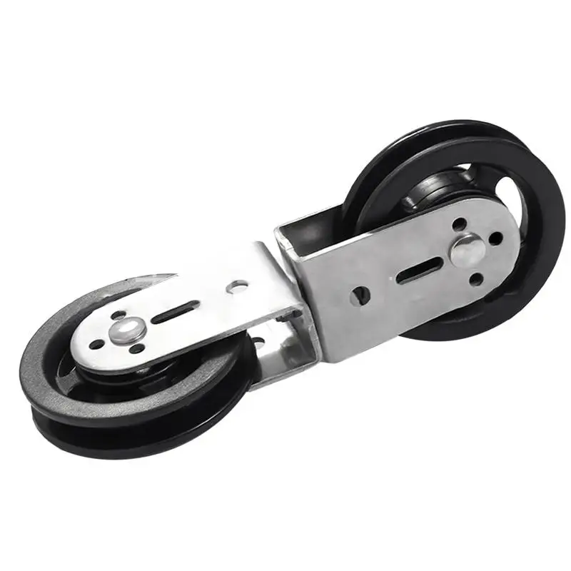 

Подъемный двойной шкив, двойной шкив, подшипник, шкив для тренажерного зала, крепление, алюминиевый сплав или нейлон, двойной слот