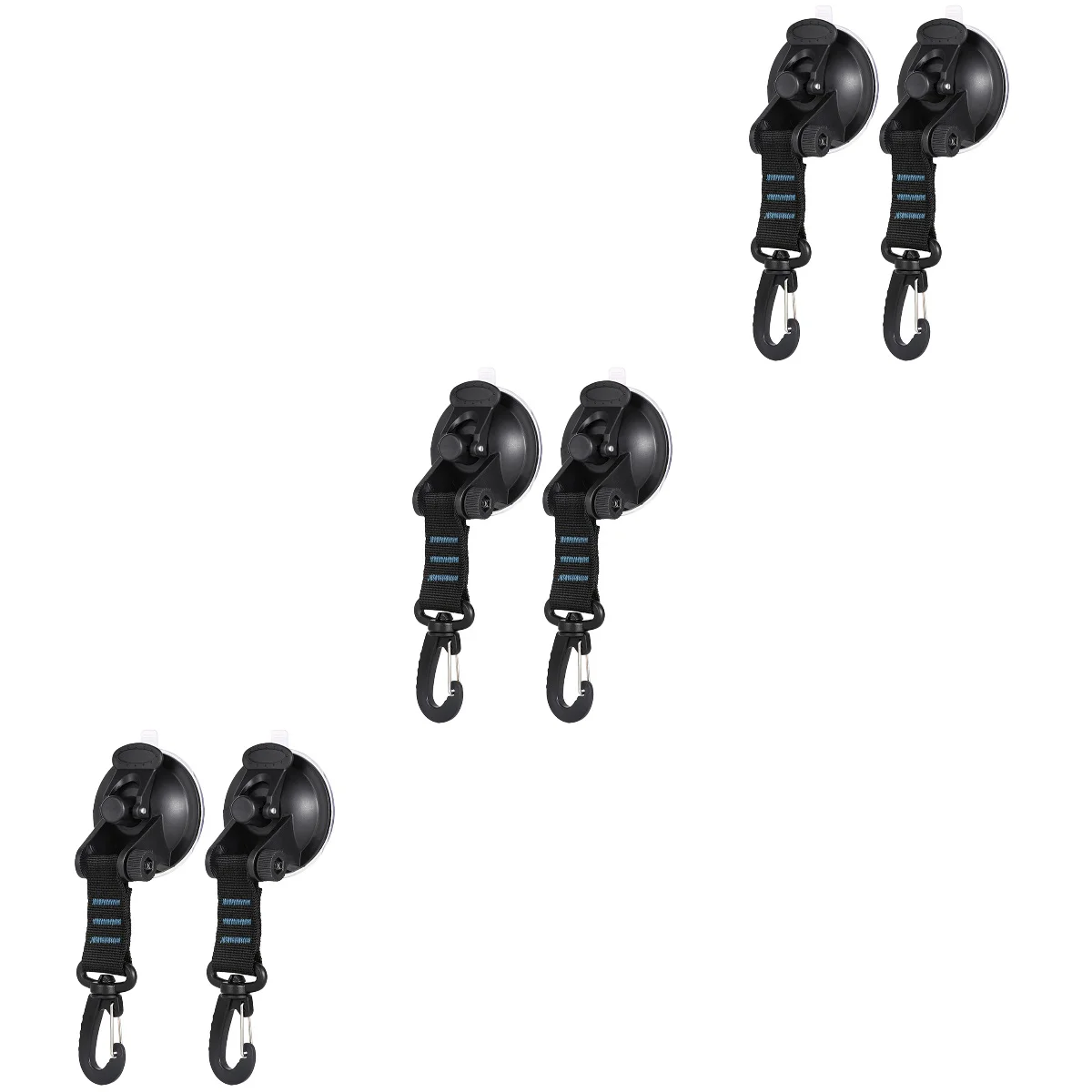 

6 pcs Suction Cup Hook Outdoor Suction Cup Bathroom Bedroom Hanger