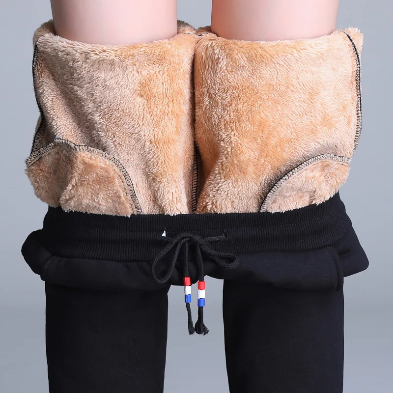 

New Thick Fleece Jogger Pants Women Cotton Trousers Women's Autumn Winter Warm Velvet Sweatpants Plus Size 5Xl Pencil Pants