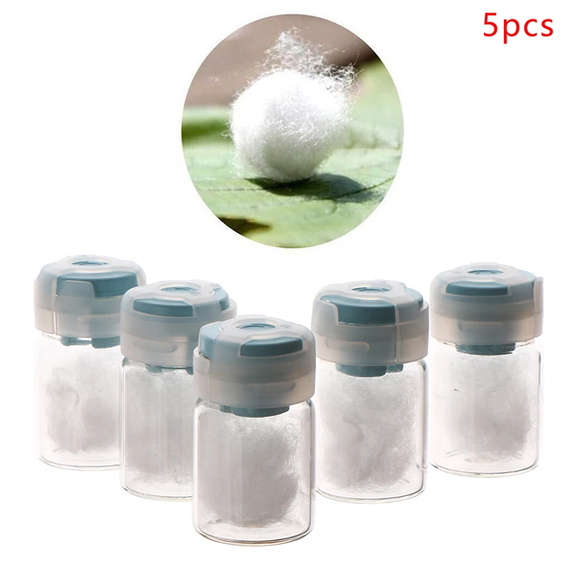 5 Bottles Pure Collagen Ball Natural Silk Protein Anti Aging Essence Firming Wrinkle Removal Facial Serum Cosmetics