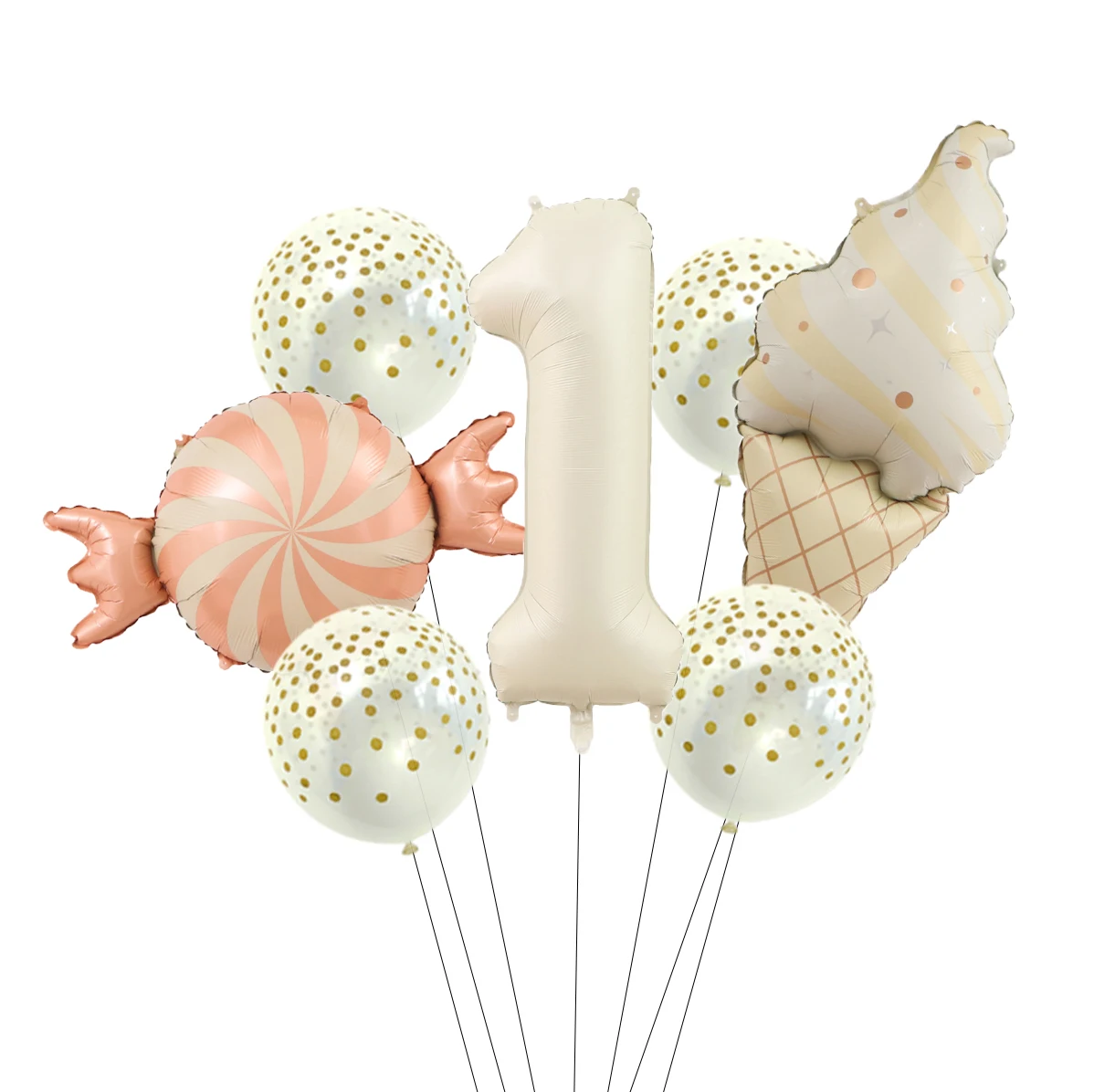 Фольгированные шары в форме пончика цвет ассортименте