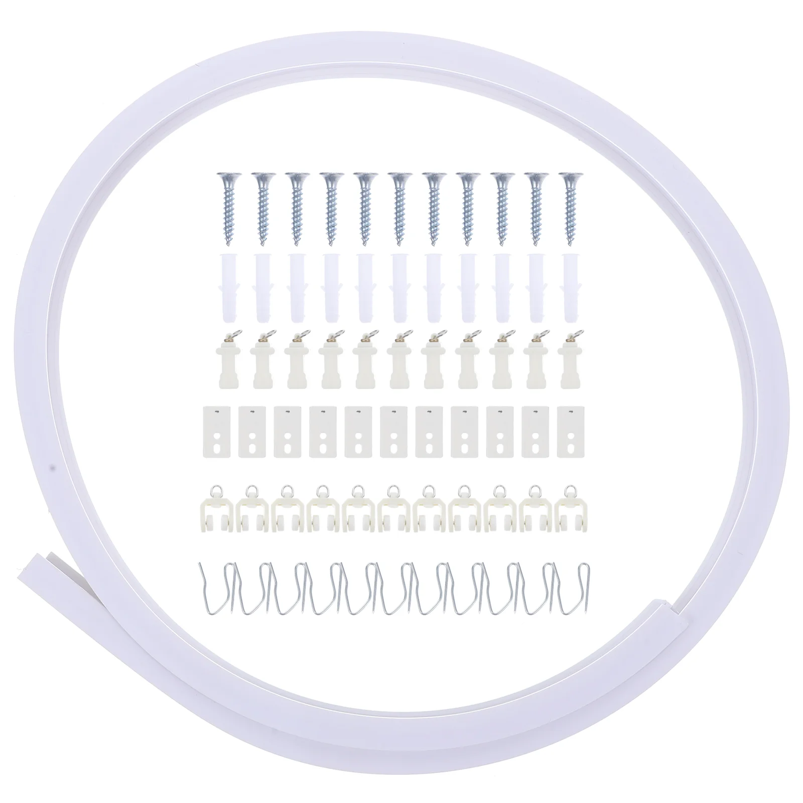 

Shower Curtain Track Bendable Curtain Track Curtain Rail Ceiling Mount Curtain Track Room Divider Track