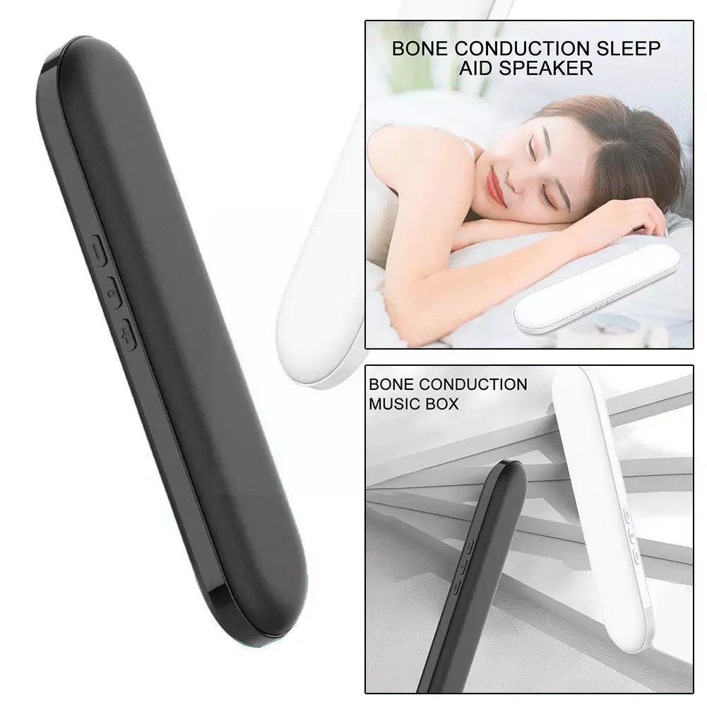 

Bone Conduction Music Box Portable Kids MP3 Wireless Bluetooth 5.0 Stereo Bass Speaker Under Pillow Improve Sleep for tikto D0C6