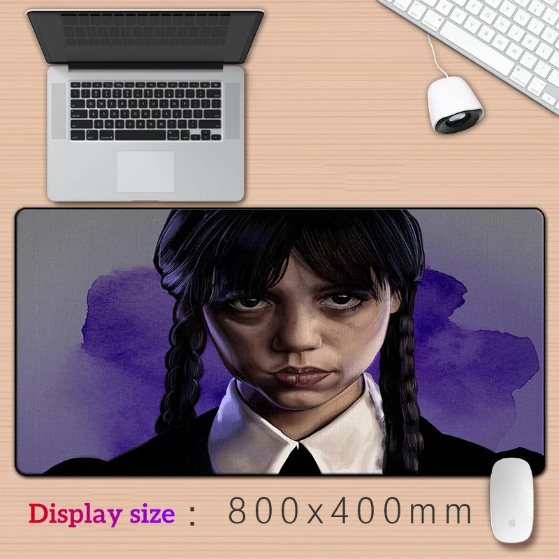 

Wednesday Printing XXL Mouse Pad Gamer Accessory Hot Large Desk Pads Computer Lock Edge Keyboard Non-slip Mat Accessories