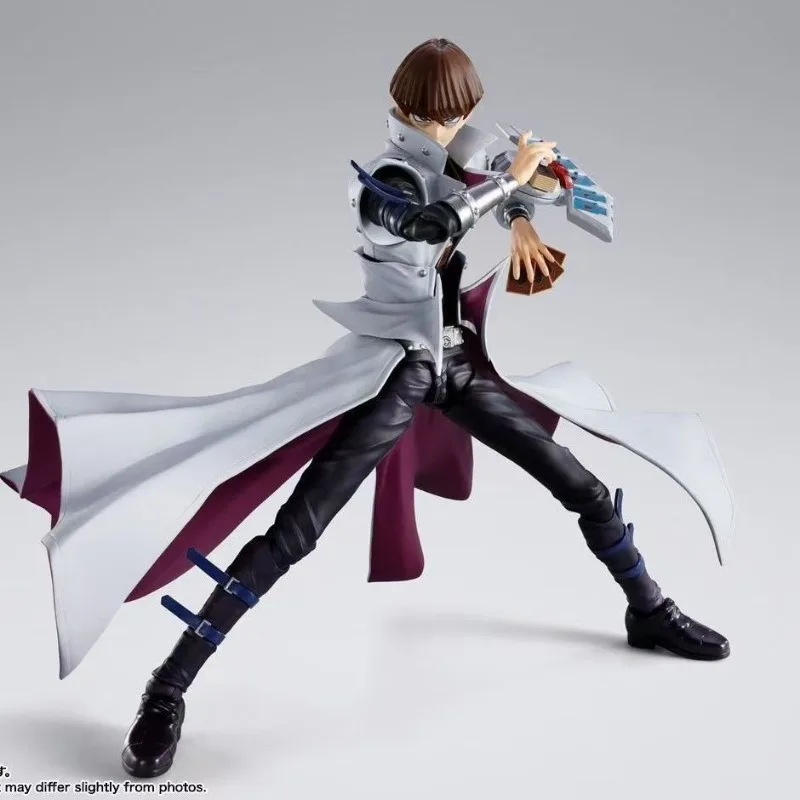 Фото В наличии Bandai SHFiguarts Оригинальная аниме-фигурка Yu-Gi-Oh! Коллекционная фигурка-модель Президента Сето Каибы из Battle City, подарок DT №4