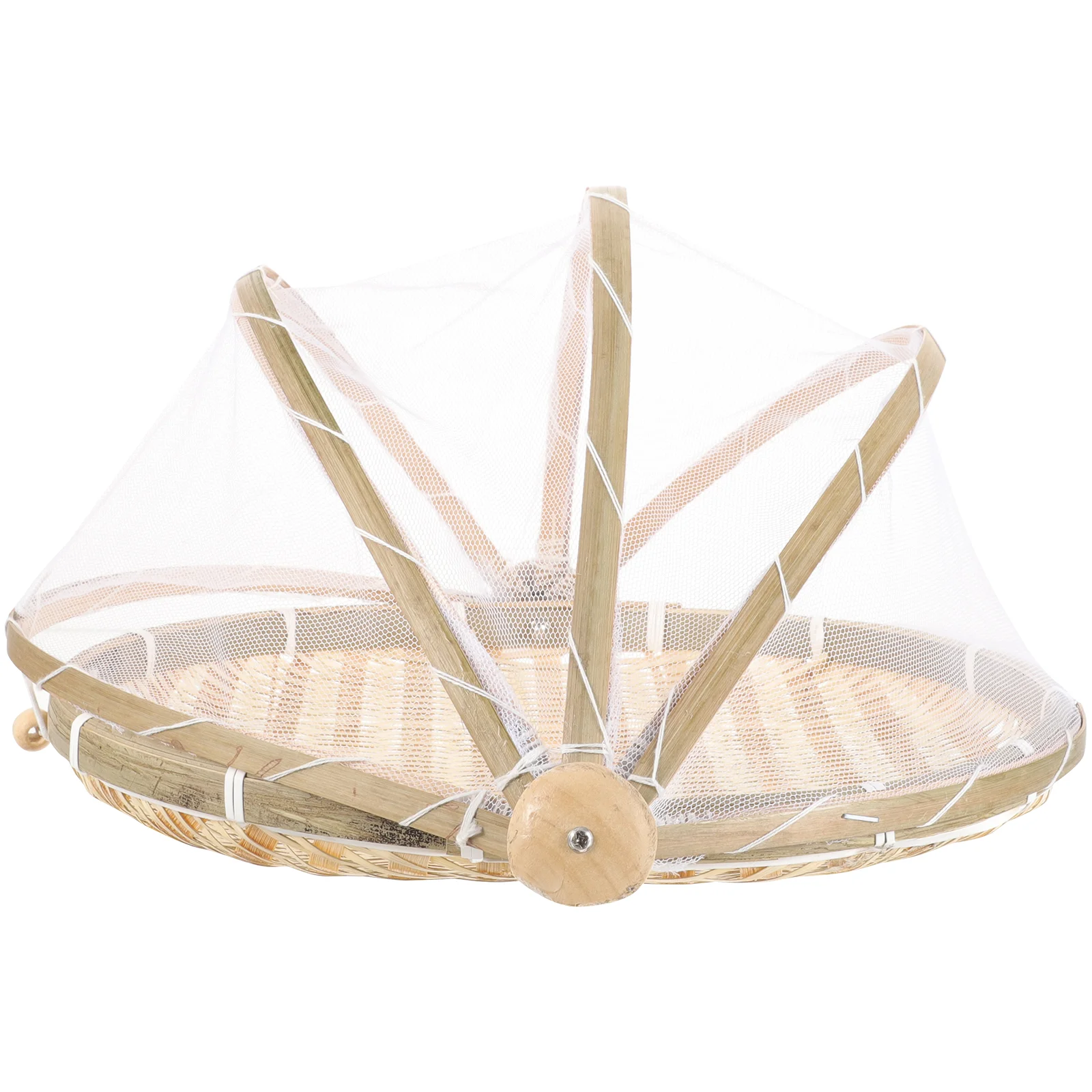 

Bamboo Serving Tray Dustpan Storage Basket Food Tent Fruit Stand Baskets Countertop