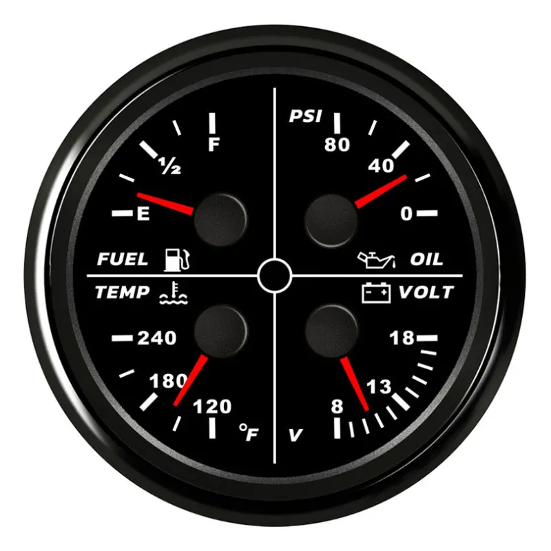 

Multifunctional LCD Instrument TFT Gauge with RPM Fuel level Engine temperature Oil pressure Engine work hours