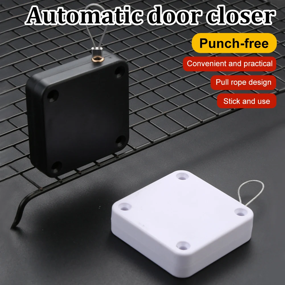 

Hot Sale Punch-free Automatic Sensor Door Closer For Drawers Rawstring Door Closer Bracket Door Automatic Closer Dropshipping