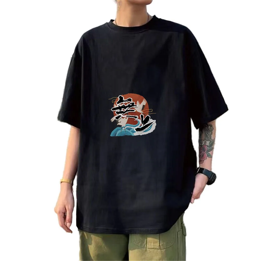 

For 50-100KG 100% Cotton Men T-Shirt 2022 New Summer Fashion Hip Hop Casual Tops Short Sleeve T shirts Chinese Streetwear