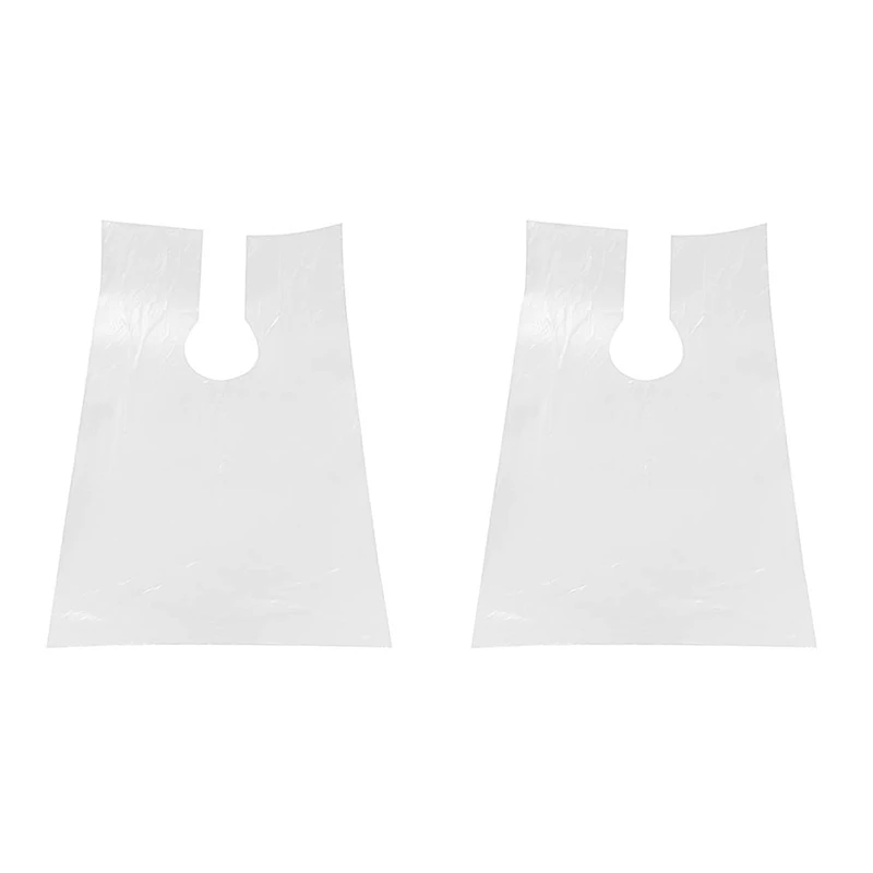 

Top Deals 200Pcs PE Apron Disposable Long Barber Wai Cloth Perm Hair Salon Haircut Wai Hairdressing Cape Shawl 60X90cm