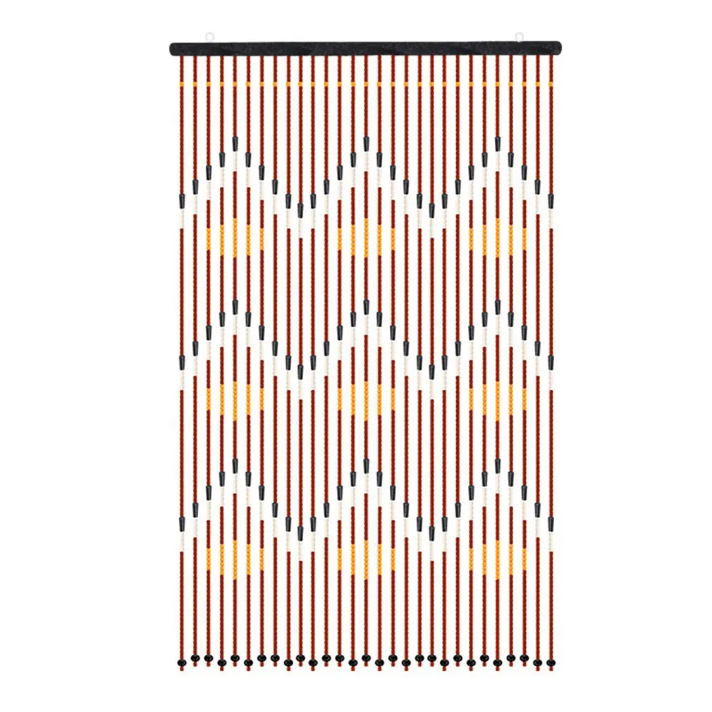 

Wooden Bead Curtain Door Bamboo Beaded Fly Screen Porch Bedroom Living 90x220cm Porch Partition Curtain
