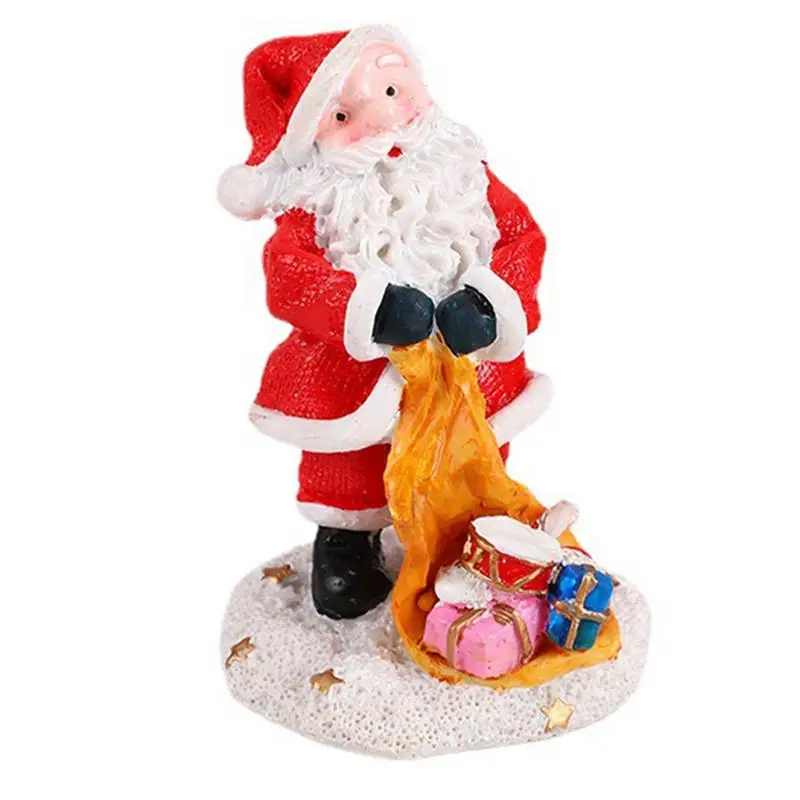 

Санта-Клаус поделки из смолы изысканное мастерство 2022 новый Санта-Клаус украшение милый и Забавный Рождественский креативный подарок для с...