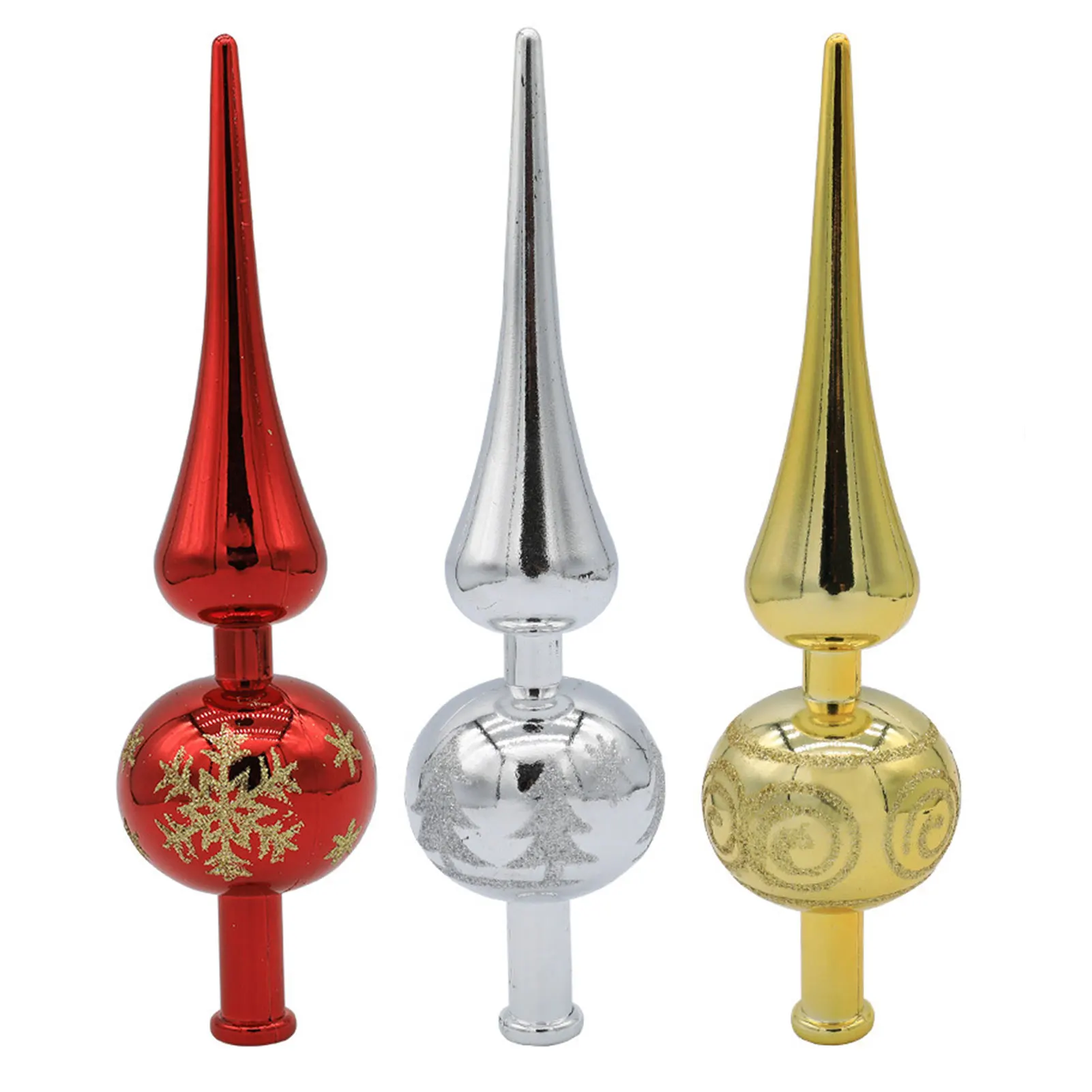 

Рождественские украшения Treetop, ударопрочные, ручной работы, 3 цвета, необычная коллекция, аксессуары