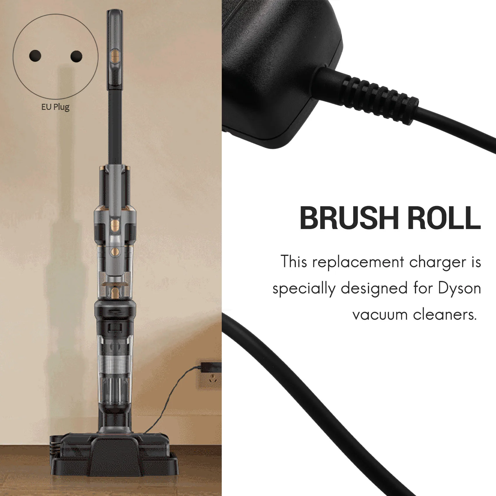 

Charging Adapter Adapter for Dyson V6 V7 V8 Cord Free-Handheld Vacuum Power Supply Cord Adapter Charger EU Plug