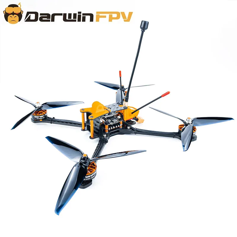 

DarwinFPV FPV Drone Darwin129 Quadcopters 280mm 7 Inch F4 OSD 50A BLHeli_S Dshot600 800mW 1500TVL