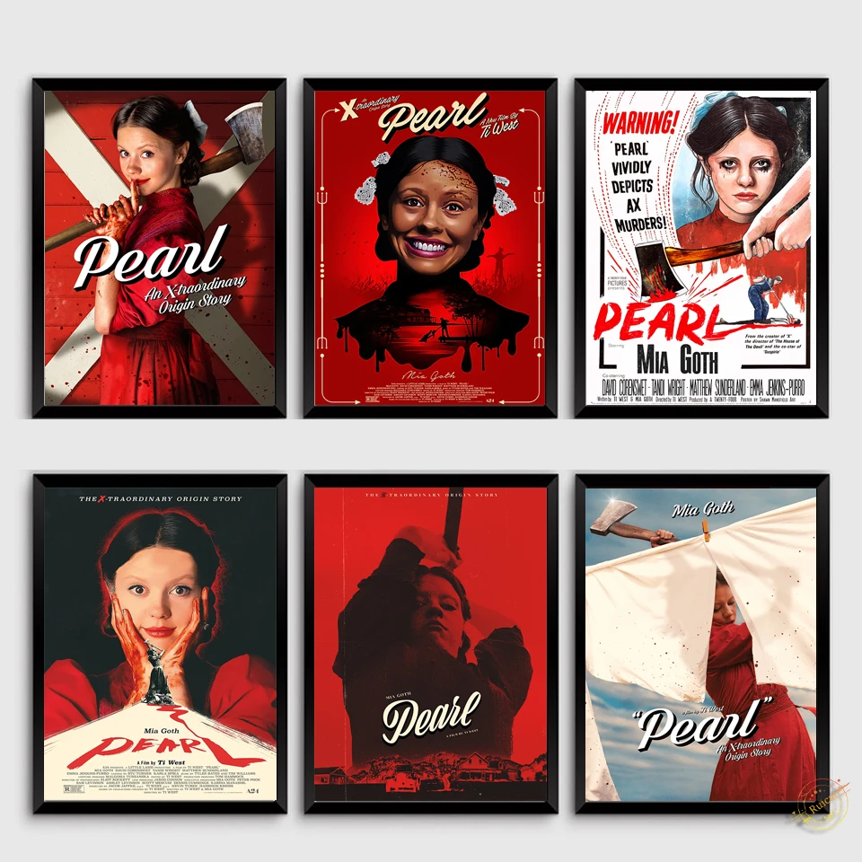 

Жемчужина 2022 плакат по мотивам фильма холст искусство Шелковые Плакаты и принты настенное искусство для кафе общежития девушка комната Дом...