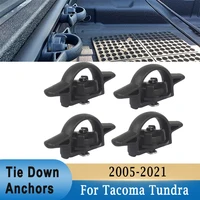 4pcs Pickup Tie Down Anchors Side Wall Anchor for Toyota Tacoma Tundra 2005-2021 Rear Trunk Bed Pull Ring Metal Lathe Buckle