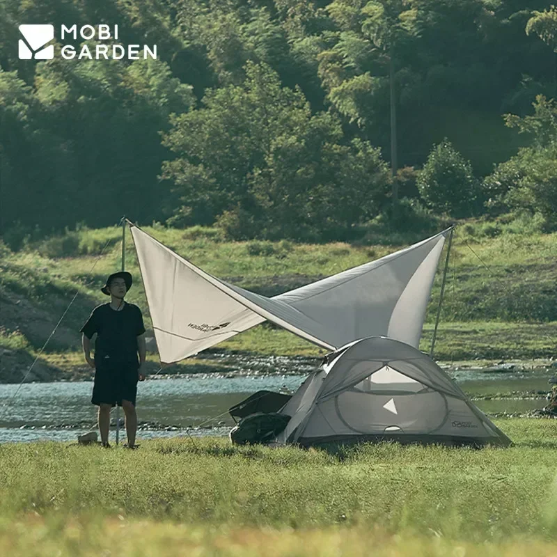 Mobi Garden CM PLUS Уличная портативная палатка для кемпинга Водонепроницаемая четырехсезонная палатка PU4000 мм со снежной юбкой для путешествий Alpine Desert Snow (art.: 3920c8cd85b9d) - 3920c8cd85b9d