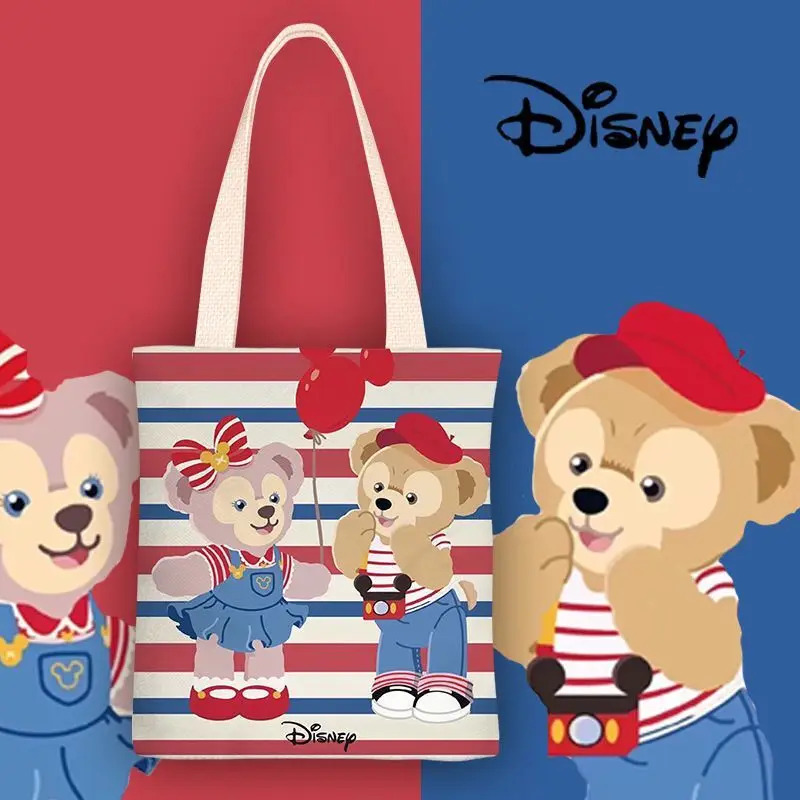 

2022 New Disney Cute Bear Purses and Handbags Canvas Bag Women's Single Shoulder Simple Girl Tote Bags for Wome