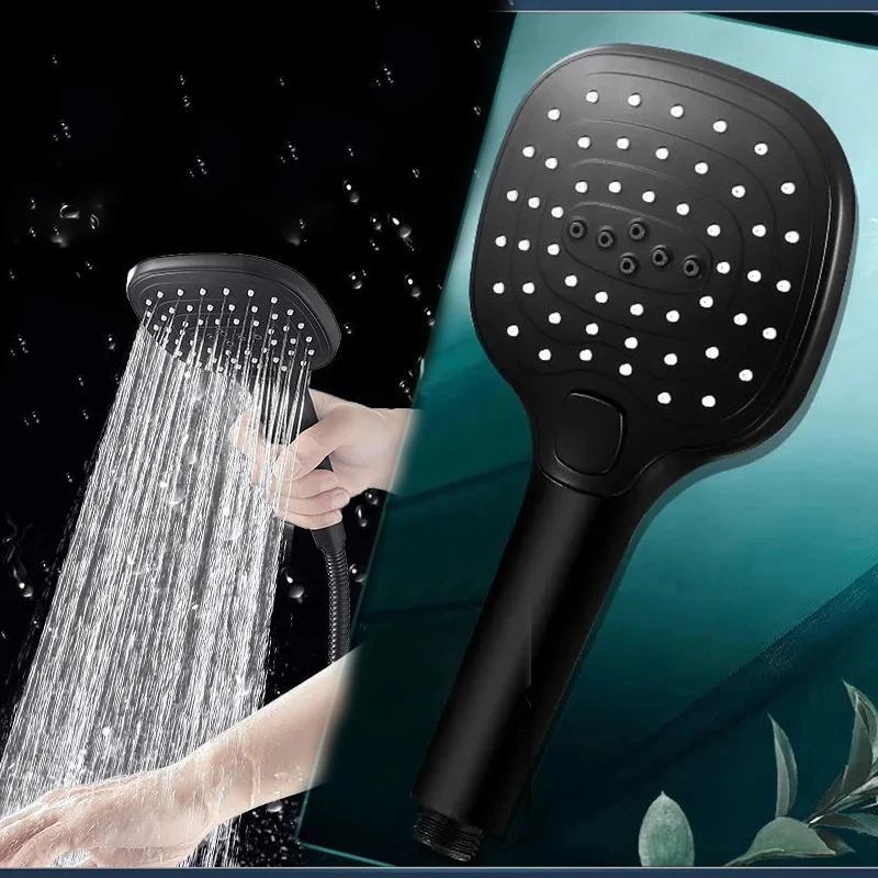 

New High Pressure Shower Head Water Saving Shower Large Panel 3 Modes High Pressure Water Saving Bathroom Accessories Set