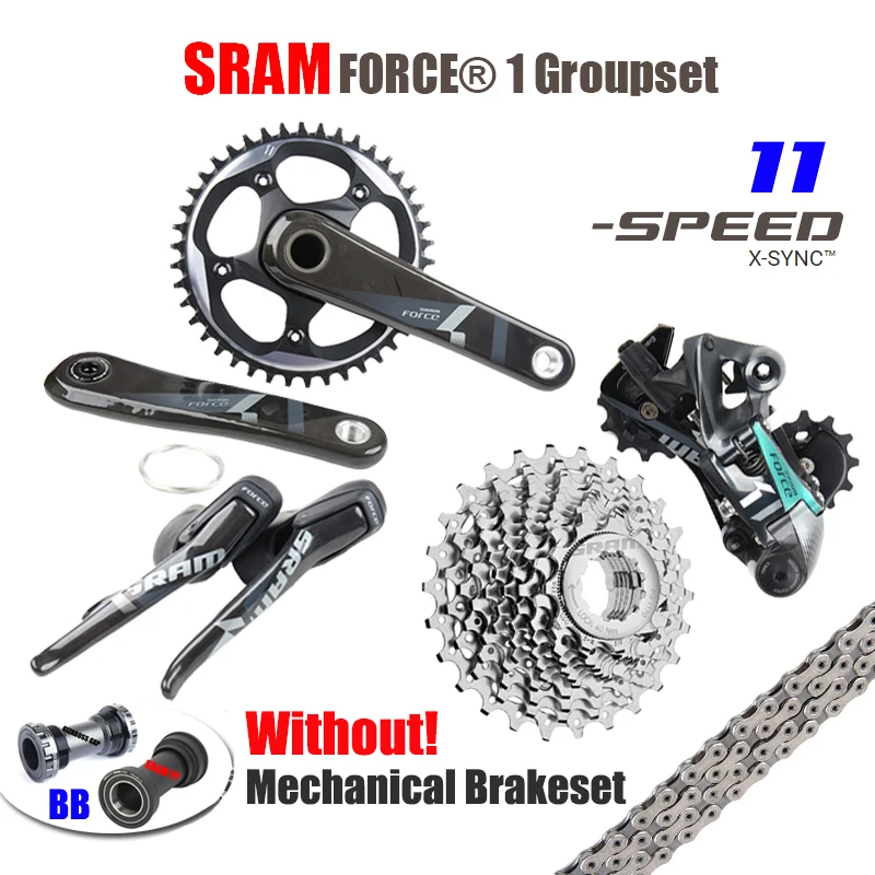 

SRAM FORCE 1x11 11 скоростной комплект тормозной обод тормоза комплект GXP Нижний Кронштейн DH задний переключатель без тормоза стандартные велосипе...