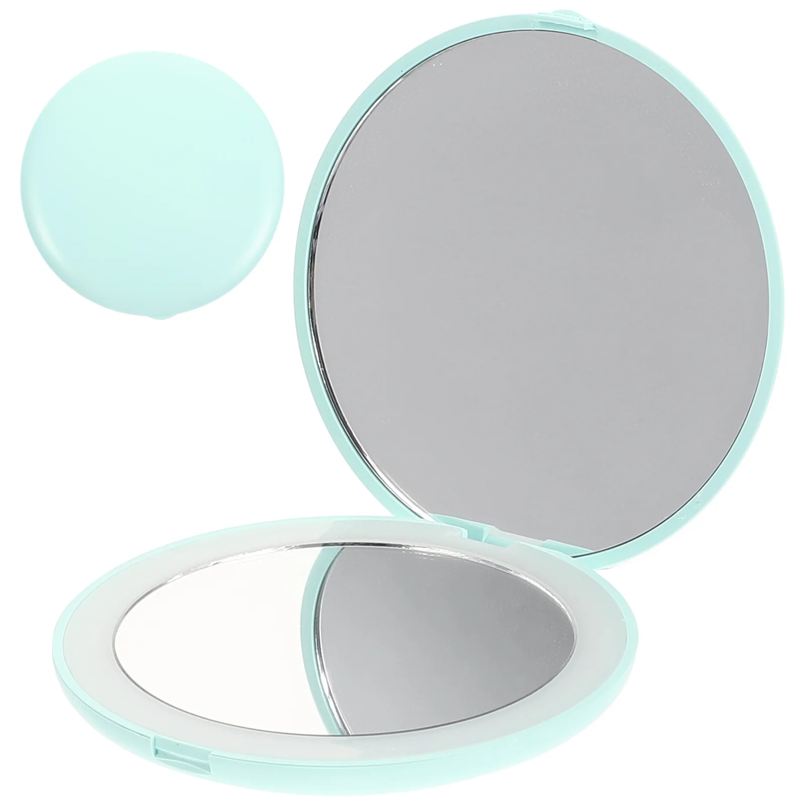 

Mirror Makeup Travel Mirrors Led Portable Women Vanity Outdoor Pocket Double Sided Foldable Dormitory Lights Compact Light