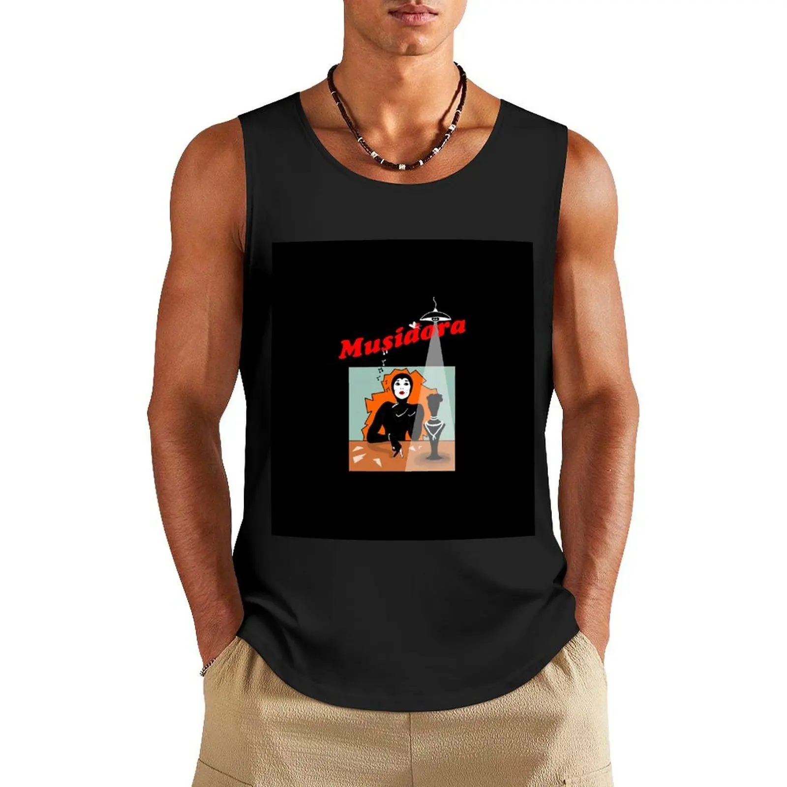 Musidora as Irma Vep майка жилет для мужчин бодибилдинг мужчины Мужская спортивная одежда