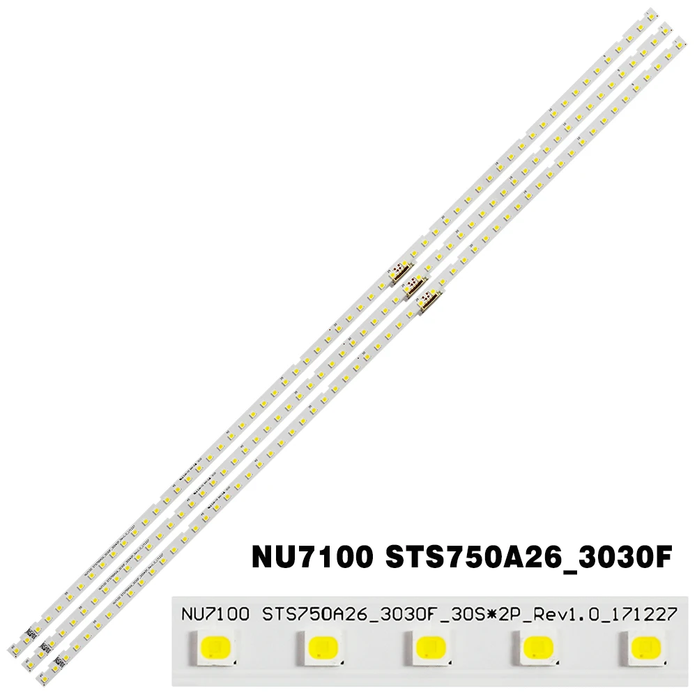 15pcs LED Backlight strip for UE75NU7170 UE75NU7100 UE75NU7172 UE75NU7175 UE75NU7200 UE75NU7179 UE75NU7105 UE75NU7102 UE75RU7100