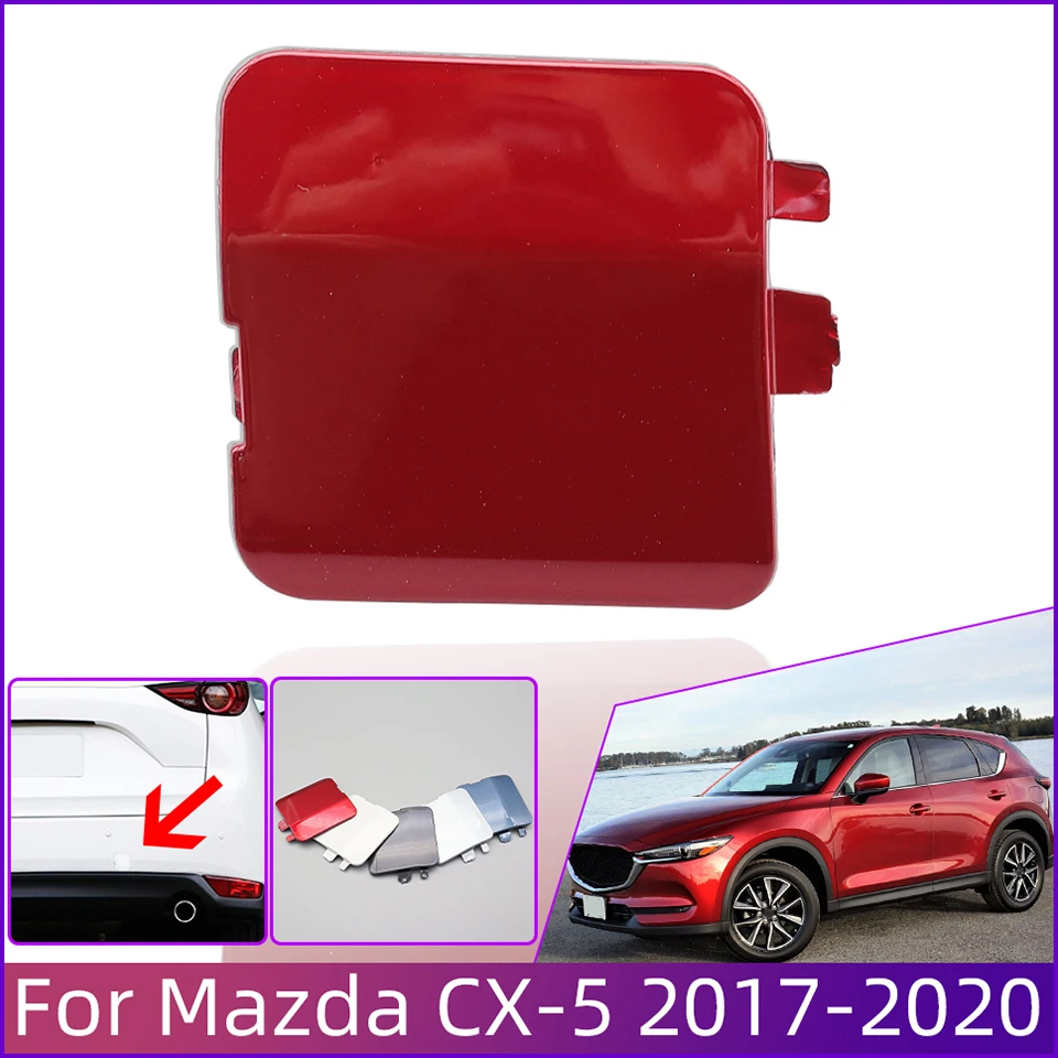

Крышка для заднего бампера, буксировочного крюка, крышка для Mazda CX5 CX-5 2017 2018 2019 2020, крышка для буксировочного крюка, буксировочного крючка, крышка для прицепа, красный, синий, серебристый, белый