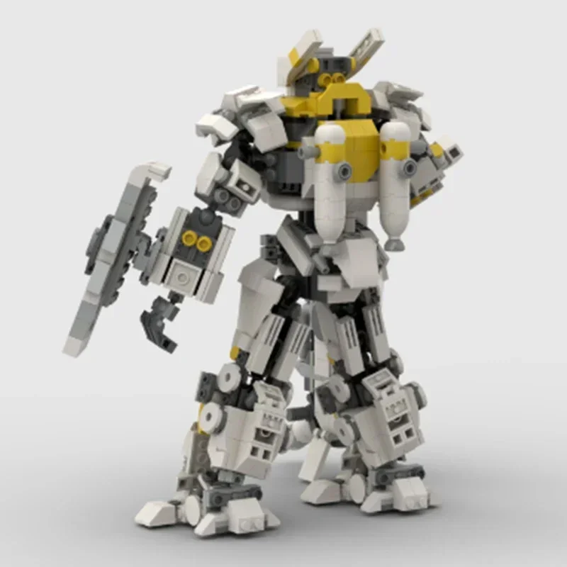 Военная боевая меховая модель Moc строительные кирпичи белый рыцарь механическая