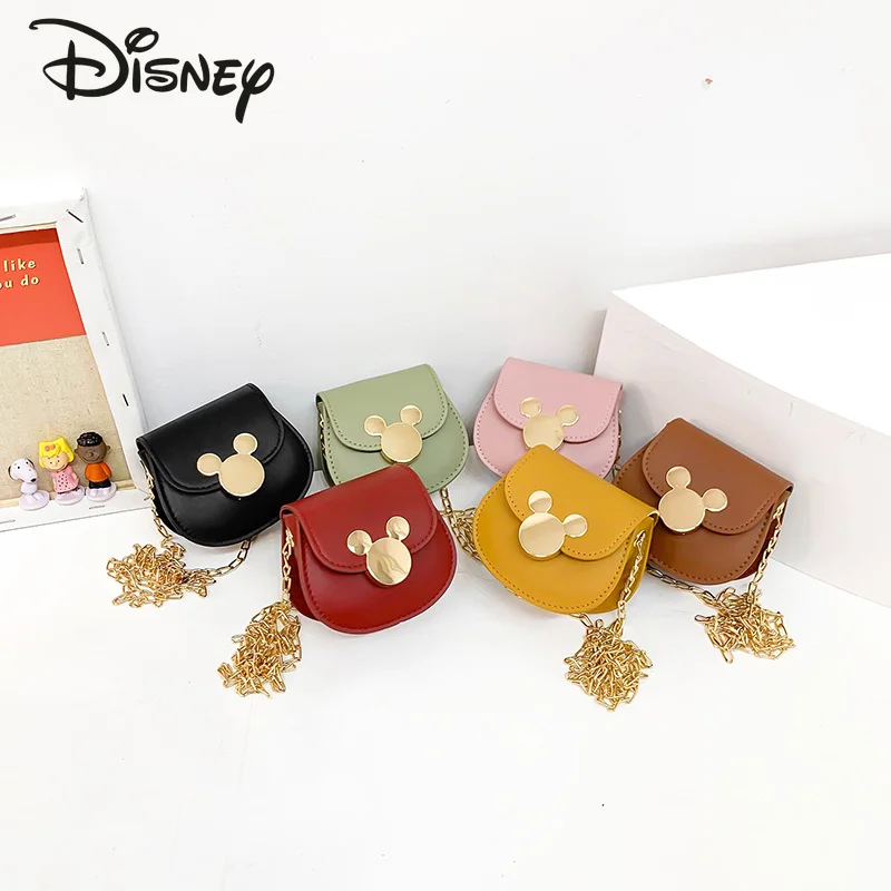

Disney Children's Crossbody Bag Cute Sweet Children's Handheld Shoulder Bag Advanced Sense Versatile Chain Girl Mini Red Bag