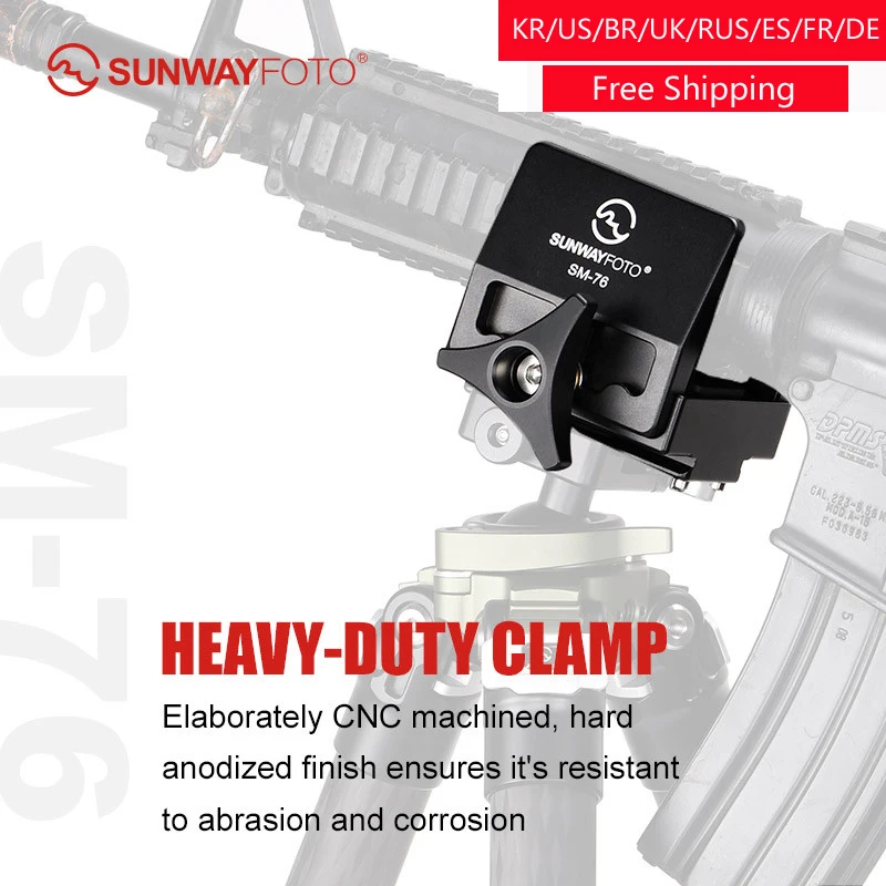 

SunwayFoto SM-76 седло может поддерживать тяжелое оборудование, за исключением камер, непосредственно для стандарта Arca-Swiss