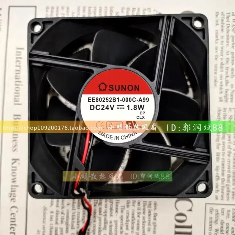 Фото Новый вентилятор охлаждения для TAJUN EE80252B1-000C-A99 DC24V 1.8W 8CM 8025, вентилятор постоянного тока 80*80*25 мм №2